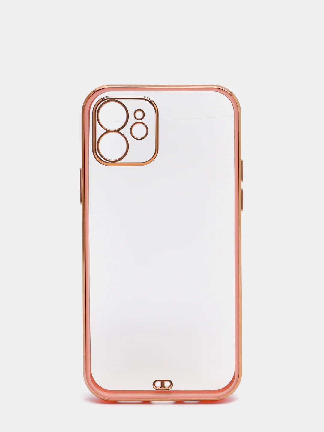 Красный чехол Накладка силиконовая с металическим ободком iPhone 12 mini /12 /12pro /12 proMax