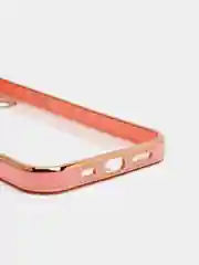 Красный чехол Накладка силиконовая с металическим ободком iPhone 12 mini /12 /12pro /12 proMax