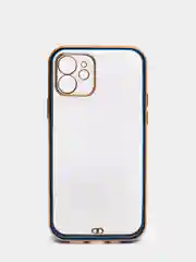 Красный чехол Накладка силиконовая с металическим ободком iPhone 12 mini /12 /12pro /12 proMax
