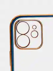 Красный чехол Накладка силиконовая с металическим ободком iPhone 12 mini /12 /12pro /12 proMax