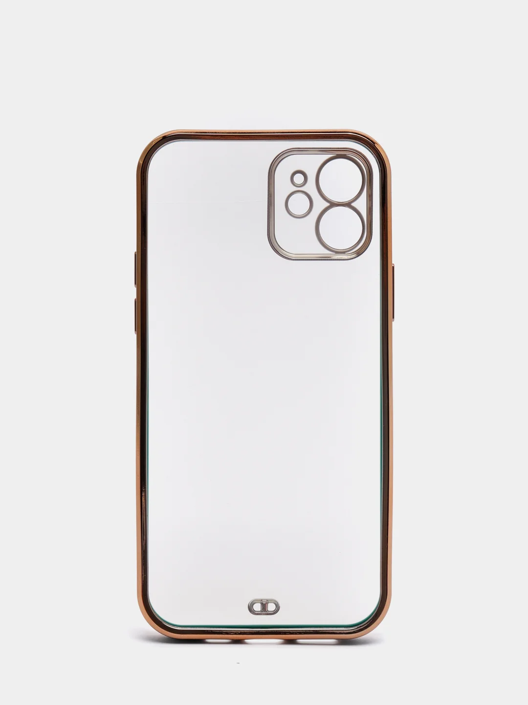 Тёмно-зелёный чехол Накладка силиконовая с металическим ободком iPhone 12 mini /12 /12pro /12 proMax