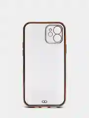 Тёмно-зелёный чехол Накладка силиконовая с металическим ободком iPhone 12 mini /12 /12pro /12 proMax