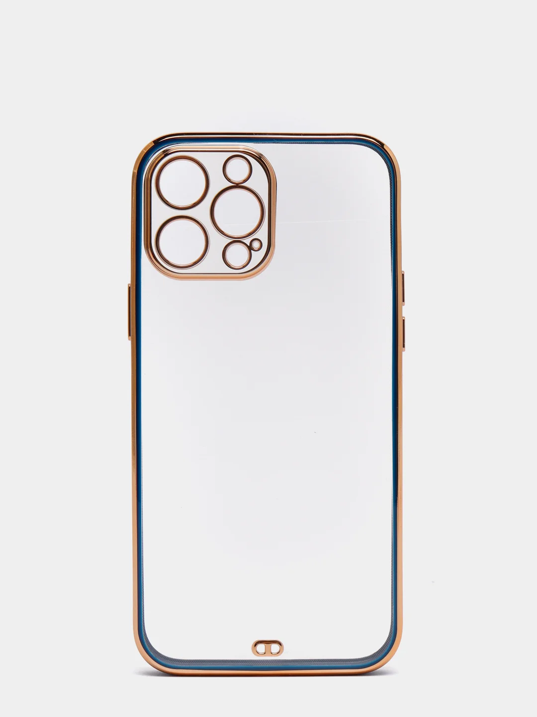 Синий чехол Накладка силиконовая с металическим ободком iPhone 13mini /13 /13pro /13proMax