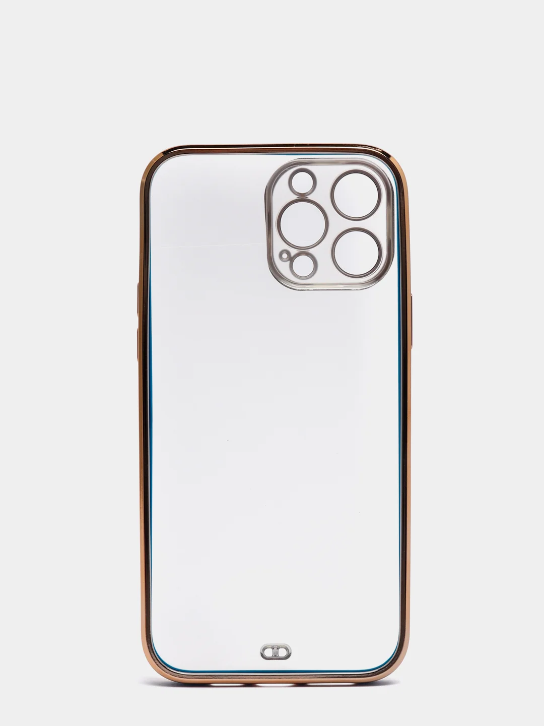 Синий чехол Накладка силиконовая с металическим ободком iPhone 13mini /13 /13pro /13proMax