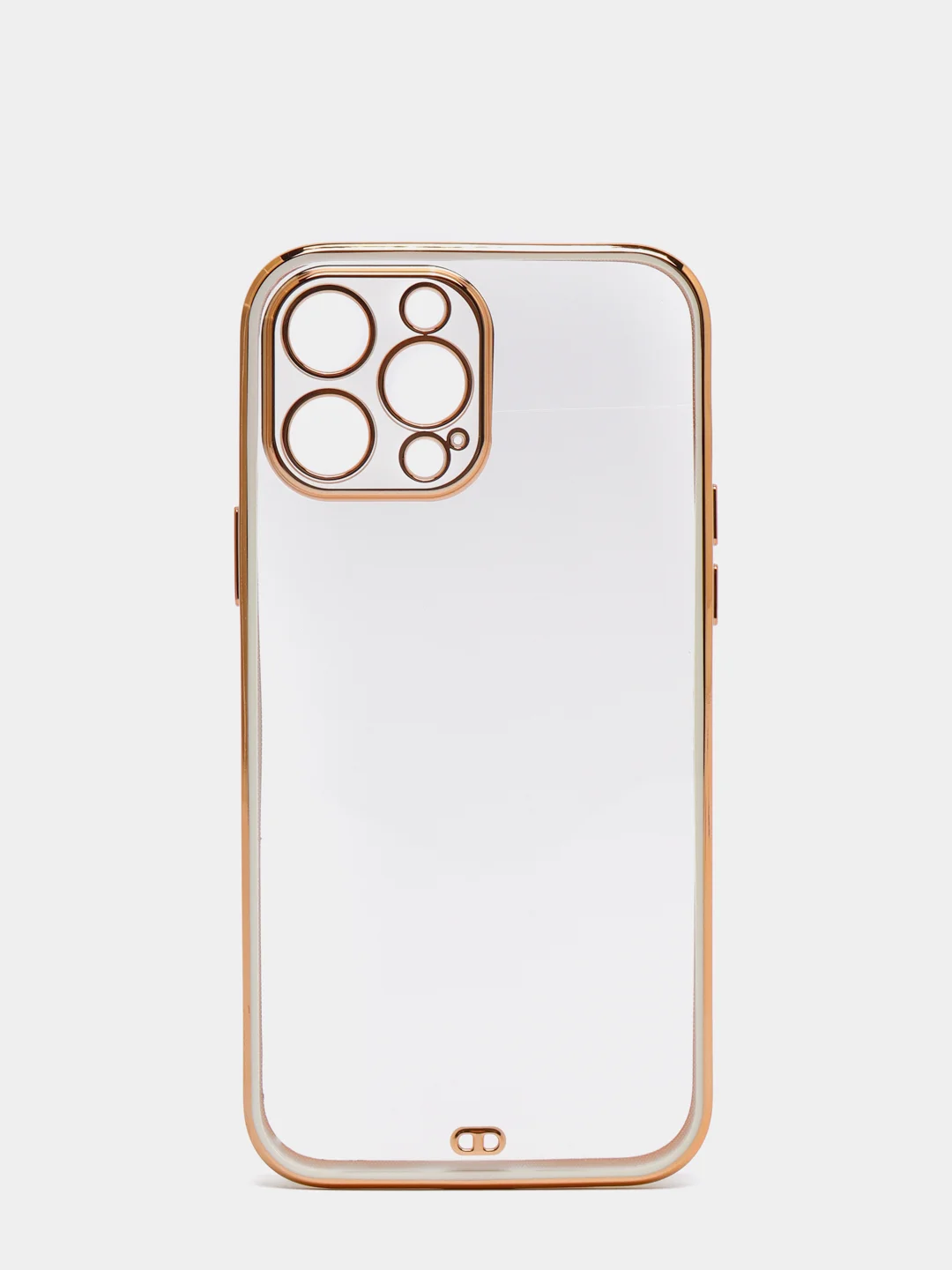 Белый чехол Накладка силиконовая с металическим ободком iPhone 13mini /13 /13pro /13proMax