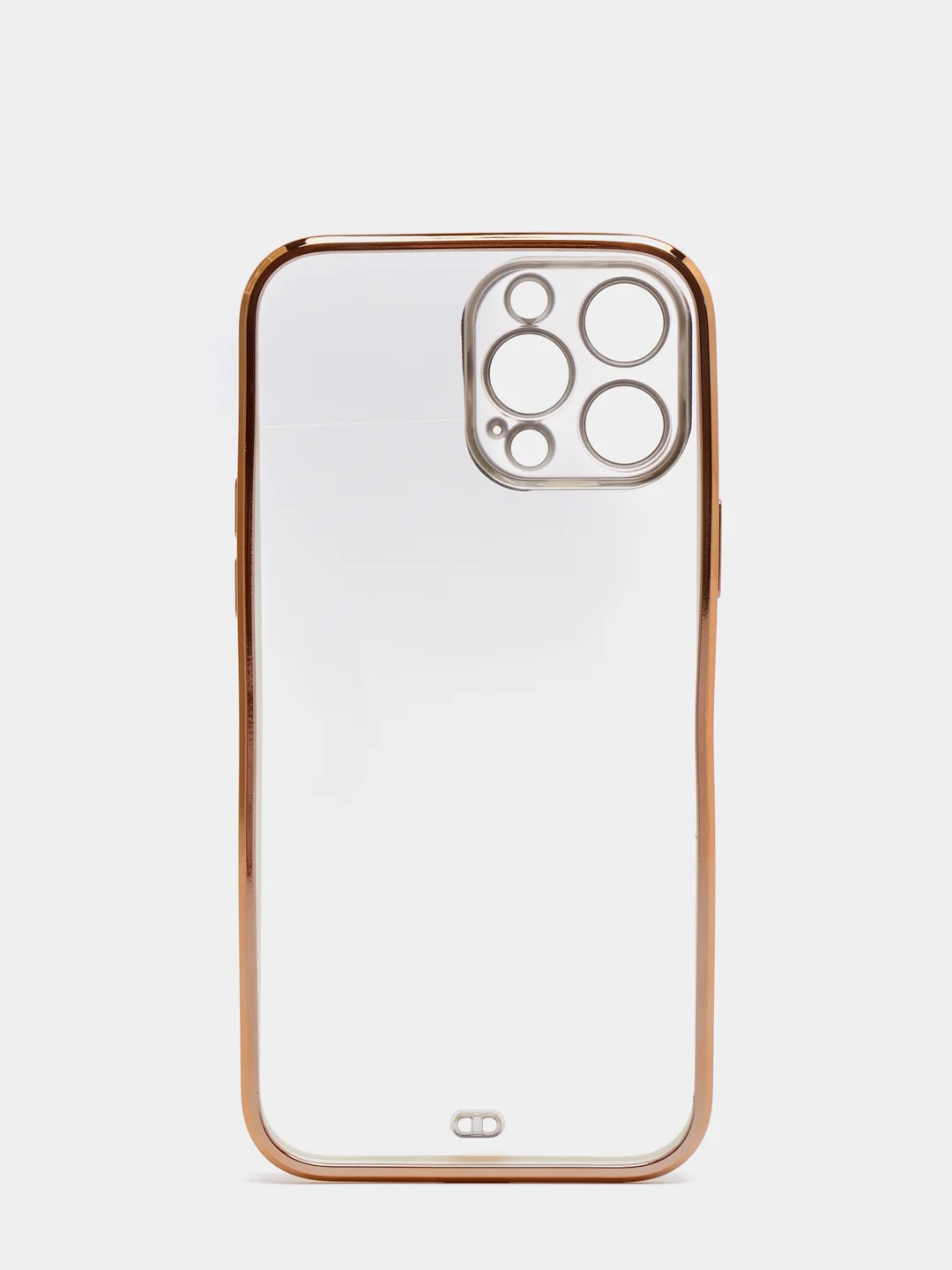 Белый чехол Накладка силиконовая с металическим ободком iPhone 13mini /13 /13pro /13proMax