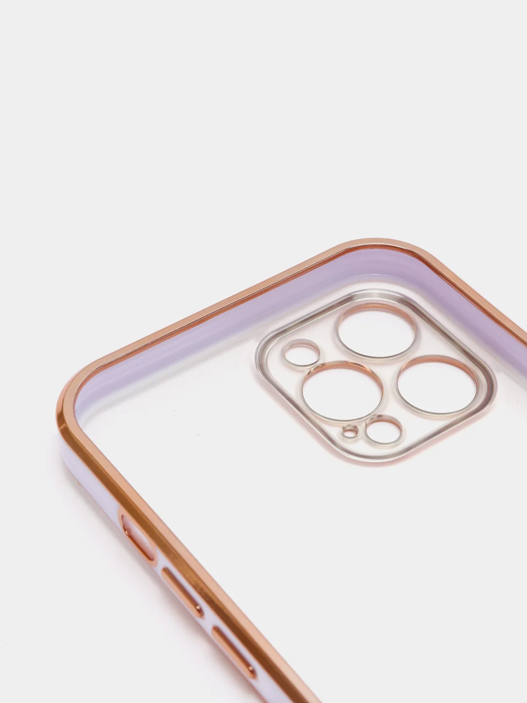 Сиреневый чехол Накладка силиконовая с металическим ободком iPhone 12 mini /12 /12pro /12 proMax