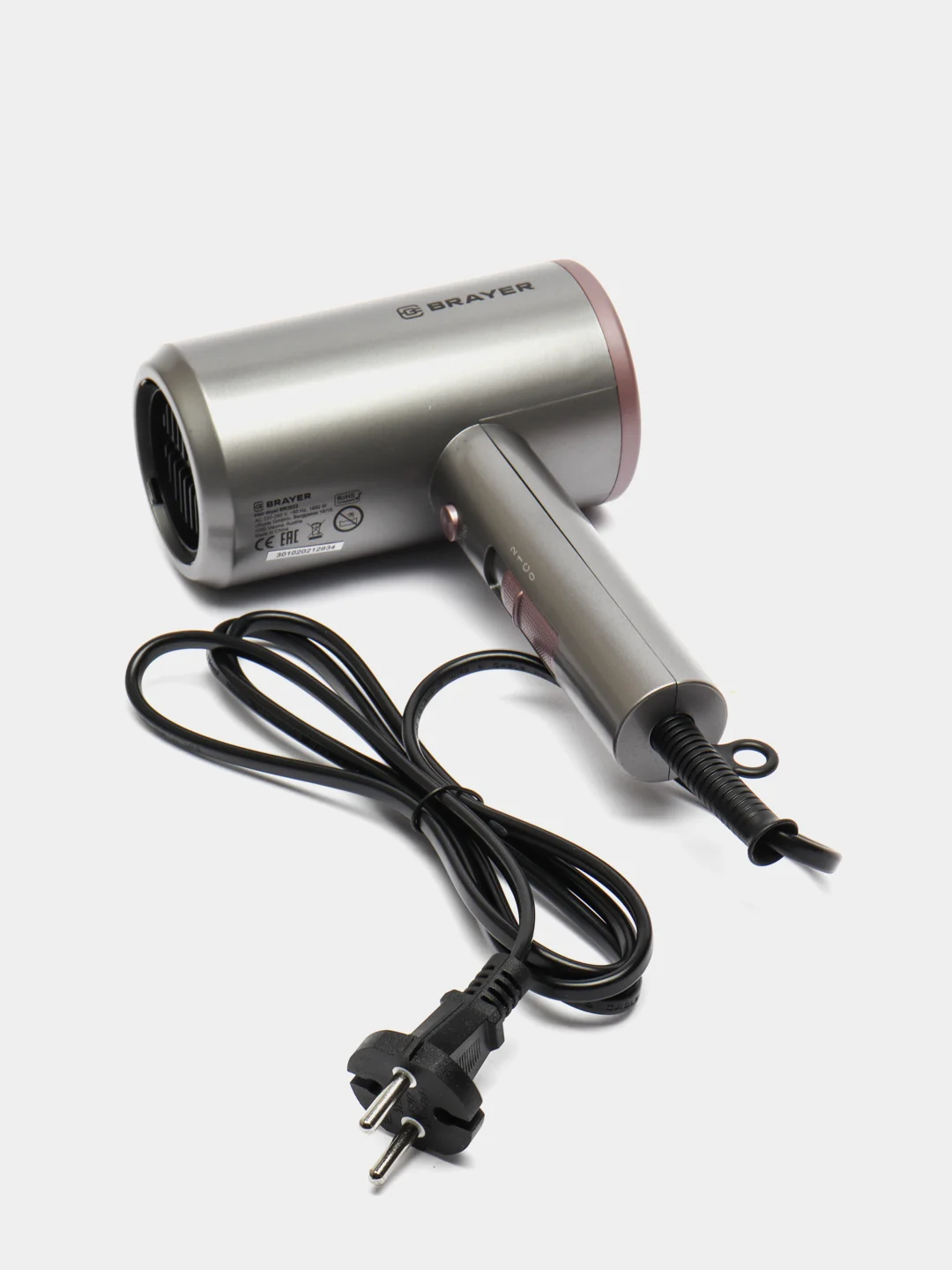 Фен BRAYER BR3022 мощность 1800 Вт, торнадо 360