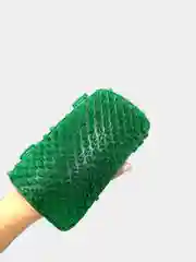 Зеленый щетка варежка массажная, антицелюлитная