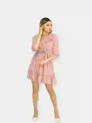 Платье женское, шифоновое, мини