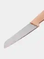 Бежевый нож кухонный, с чехлом