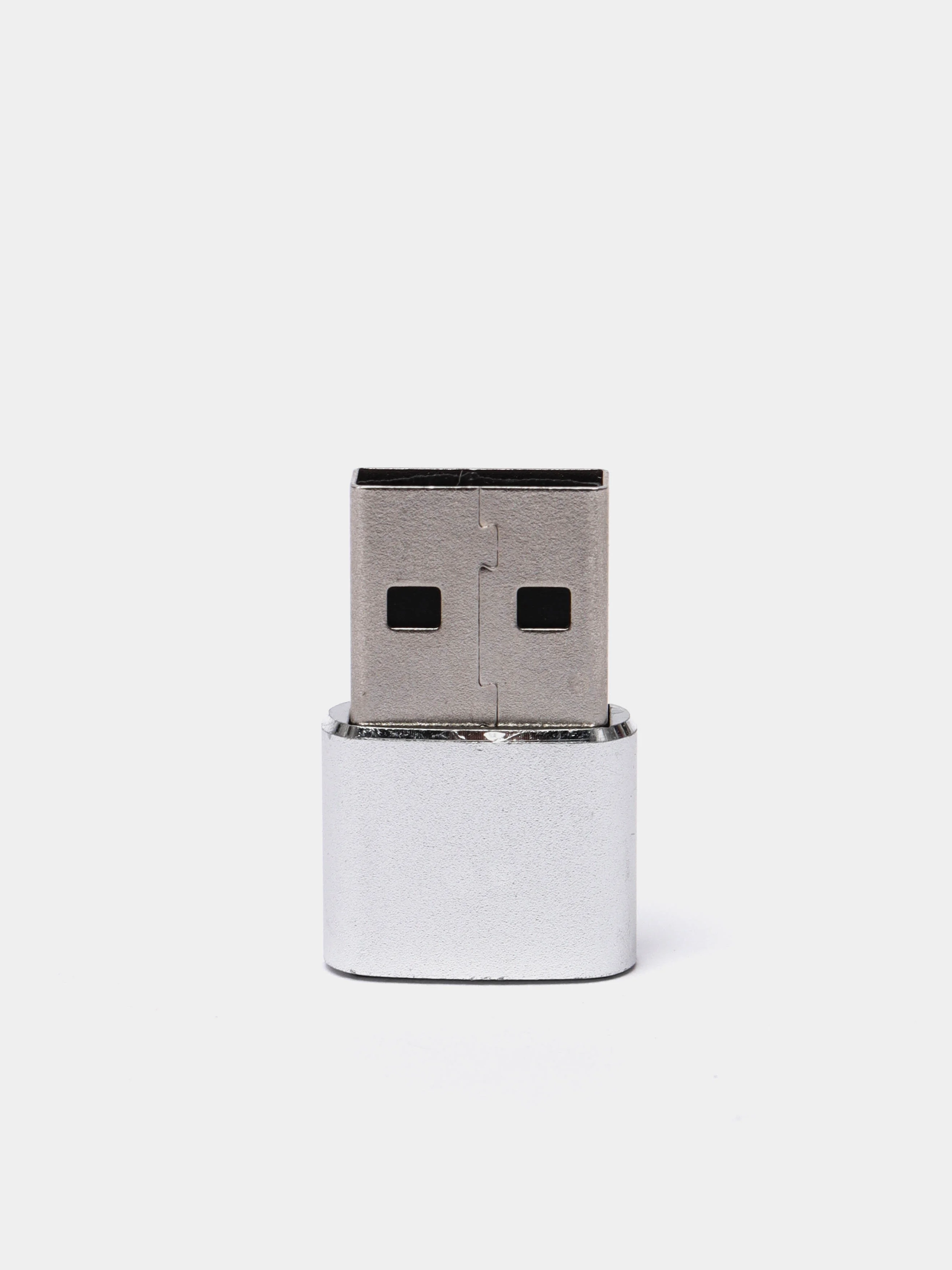 Серебряный переходник TYPE C 3.0 на USB 2.0