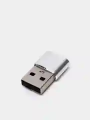 Серебряный переходник TYPE C 3.0 на USB 2.0