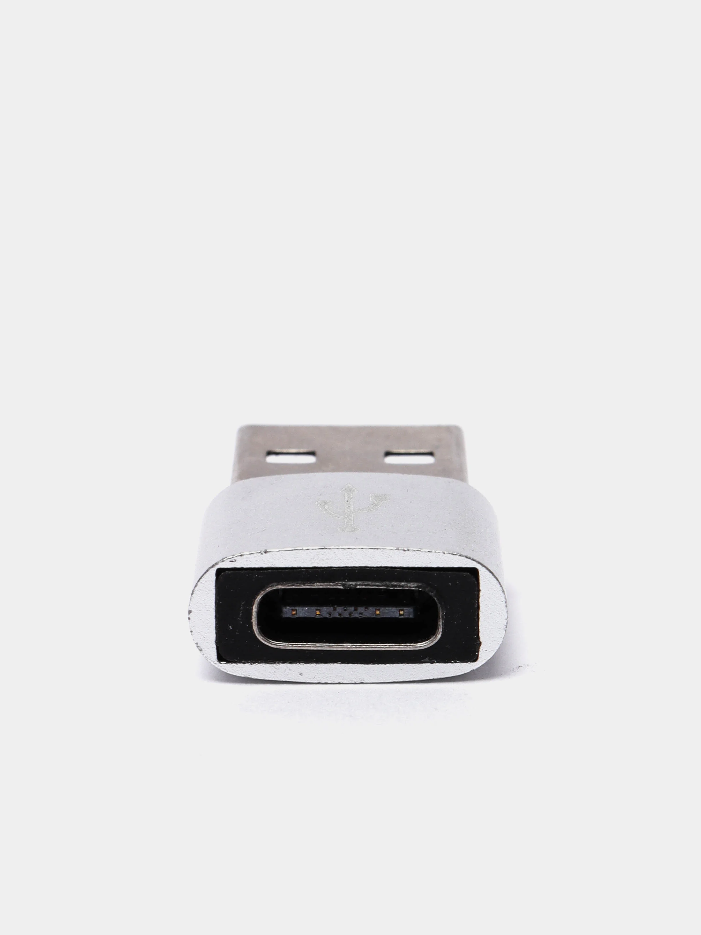 Серебряный переходник TYPE C 3.0 на USB 2.0