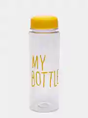 Желтый бутылка для воды "My bottle" в чехле