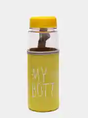 Желтый бутылка для воды "My bottle" в чехле