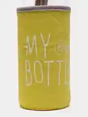 Желтый бутылка для воды "My bottle" в чехле