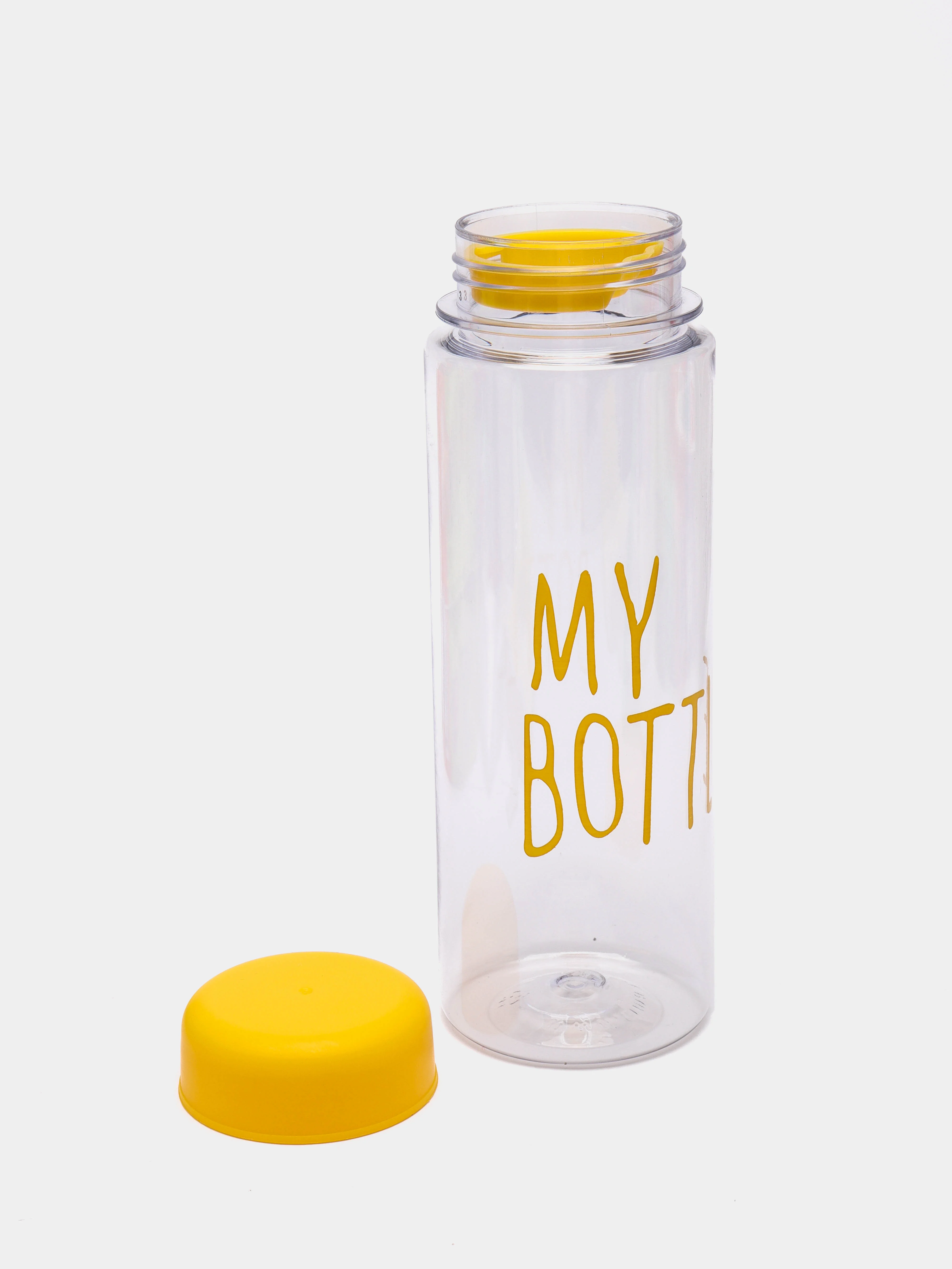 Желтый бутылка для воды "My bottle" в чехле