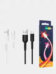 Кабель для Type-C, Micro-USB, Lightning, More Choice K26a USB, 2.0A,1 м