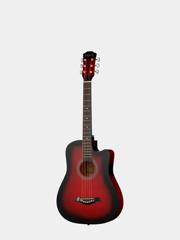 Акустическая гитара Fante FT-D38-RDS, красный санбёрст