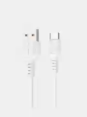 Белый кабель для Type-C, Micro-USB, Lightning, More Choice K26a USB, 2.0A,1 м
