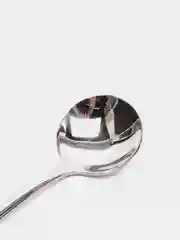 Белый ложка круглая чайная с длинной ручкой