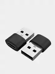 Красный адаптер переходник Type-А на USB Type-С для зарядки
