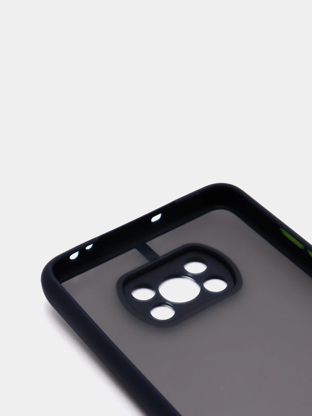 Темно-синий чехол для Xiaomi Poco X3 матовый пластиковый Сяоми Поко Х3