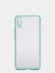 Голубой чехол для Xiaomi Redmi 9A матовый пластиковый Сяоми редми 9А