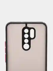 Черный чехол для Xiaomi Redmi 9 матовый пластиковый Ксяоми редми