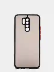 Черный чехол для Xiaomi Redmi 9 матовый пластиковый Ксяоми редми
