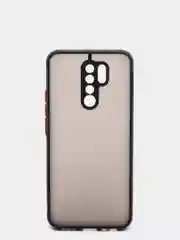 Черный чехол для Xiaomi Redmi 9 матовый пластиковый Ксяоми редми