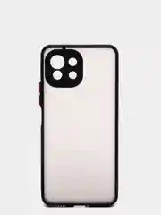 Черный чехол для Xiaomi Mi 11 Lite матовый пластиковый