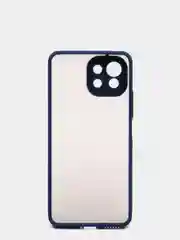 Темно-синий чехол для Xiaomi Mi 11 Lite матовый пластиковый