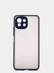 Темно-синий чехол для Xiaomi Mi 11 Lite матовый пластиковый