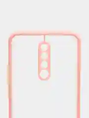 Розовый чехол для Xiaomi Redmi 9 матовый пластиковый Ксяоми редми