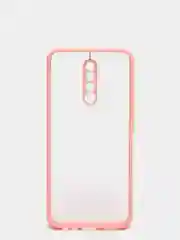 Розовый чехол для Xiaomi Redmi 9 матовый пластиковый Ксяоми редми