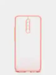 Розовый чехол для Xiaomi Redmi 9 матовый пластиковый Ксяоми редми