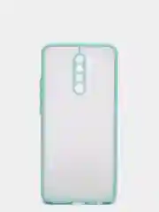 Голубой чехол для Xiaomi Redmi 9 матовый пластиковый Ксяоми редми