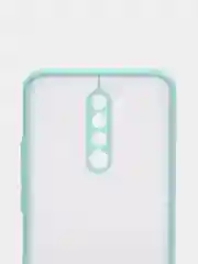 Голубой чехол для Xiaomi Redmi 9 матовый пластиковый Ксяоми редми