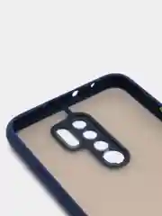 Темно-синий чехол для Xiaomi Redmi 9 матовый пластиковый Ксяоми редми