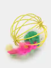 Желтый игрушка мышка в клетке
