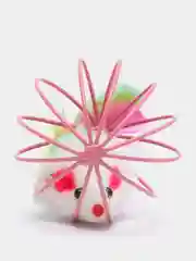 Розовый игрушка мышка в клетке