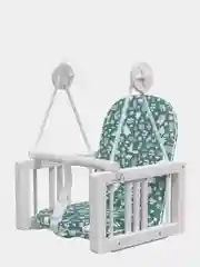 Зеленый качели детские подвесные, деревянные, для детей от 1,5 лет