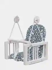 Серый качели детские подвесные, деревянные, для детей от 1,5 лет