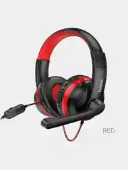 Красный наушники игровые HOCO W103, со всенаправленным микрофоном