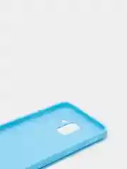 Голубой чехол Samsung Galaxy J6 2018, Самсунг Галакси Джи6 2018, силиконовый цветной матовый