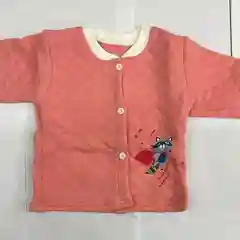 Коралловый костюм детский их хлопка, кофта и брюки