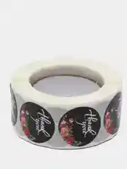 Черный наклейки спасибо