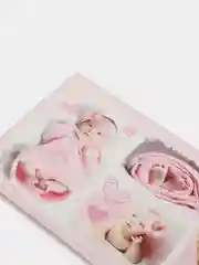 Коралловый конверт-открытка для денег новорожденному/ малышу/ на выписку/ роддом